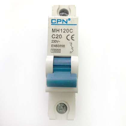 CPN Cudis MH120C C20 20A 20 Amp MCB Circuit Breaker Type C